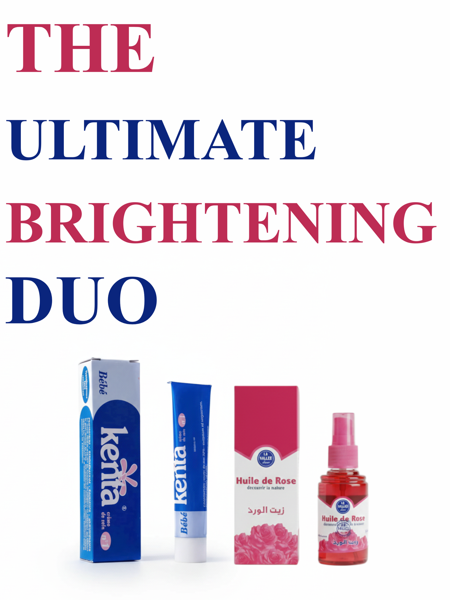 The Ultimate Brightening Duo: Kenta Cream & Rose Oil Set