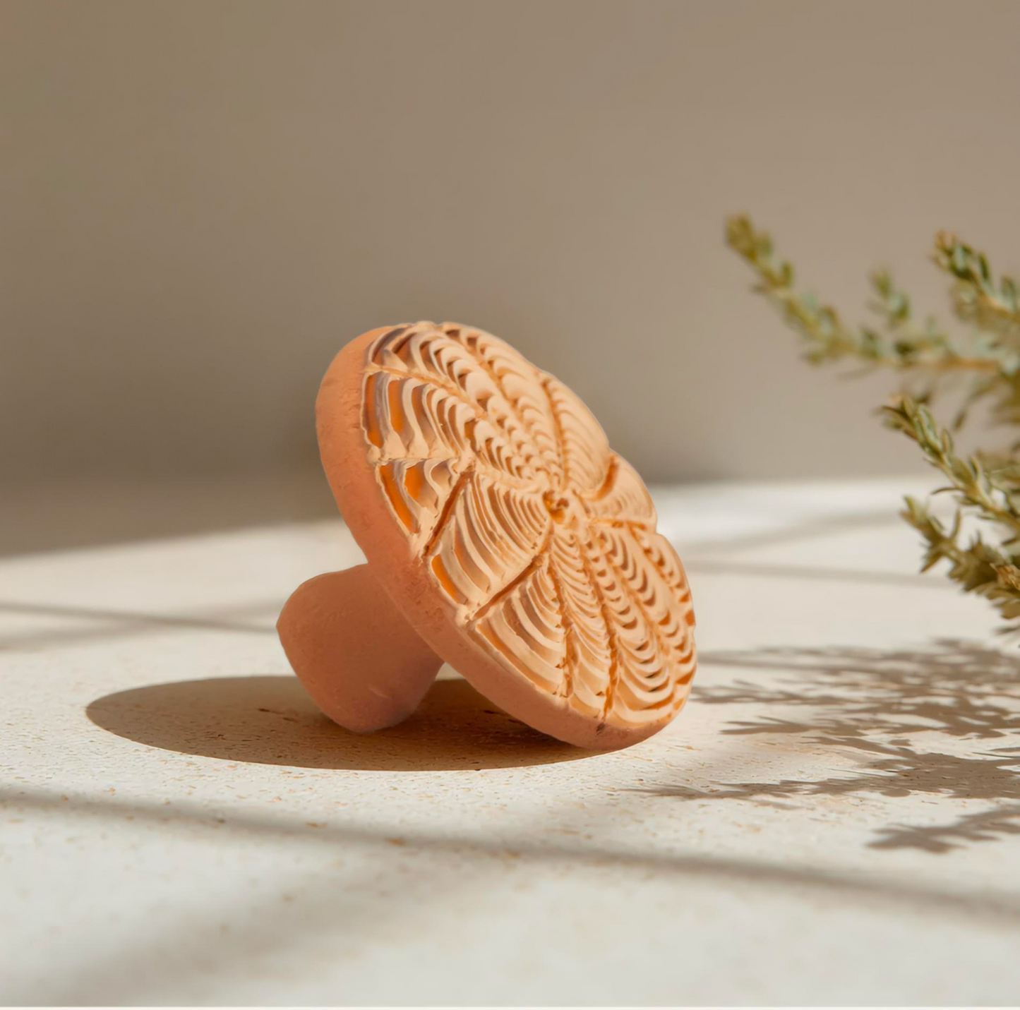 Moroccan M'hekka Terracotta Clay Pumice Stone