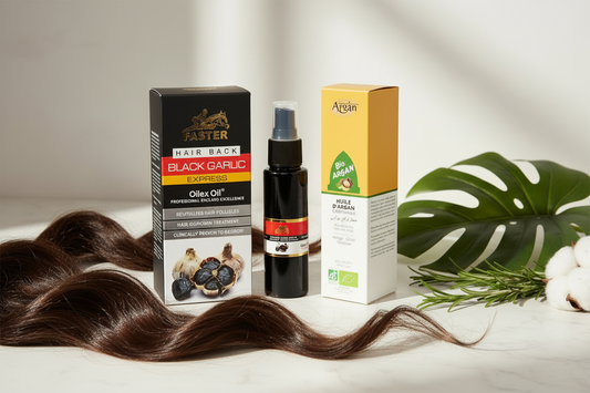 FASTER HAIR BACK Oilex Oil Express with natural hair