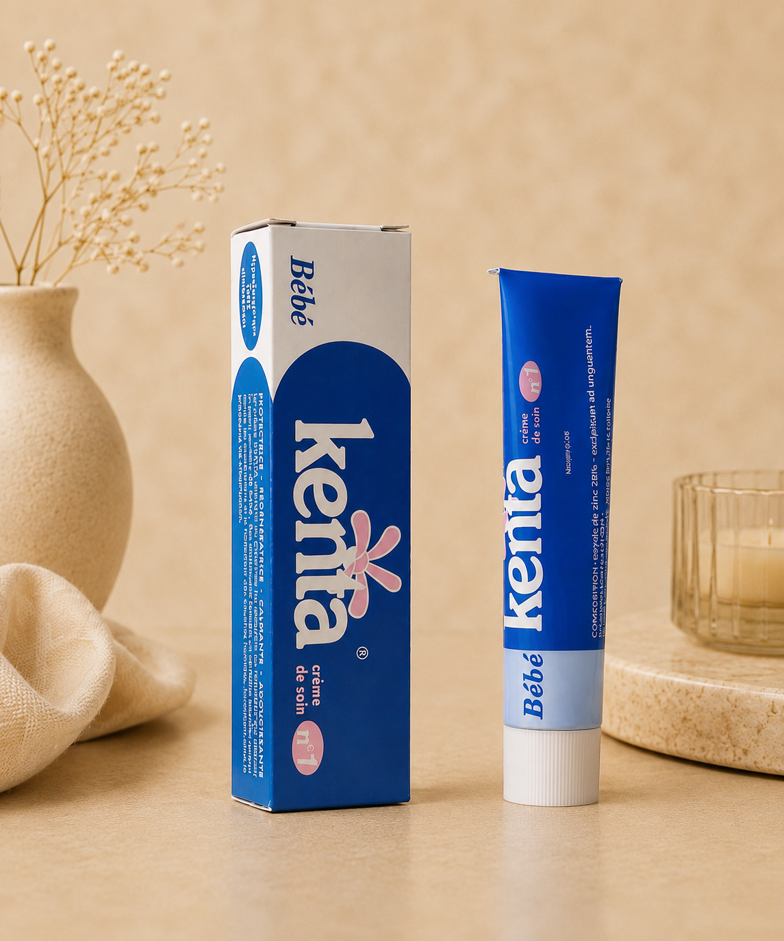 Woman applying Kenta Cream to her upper arm to moisturize, brighten, and soothe sensitive body areas. Suitable for daily use on dry, friction-prone skin.